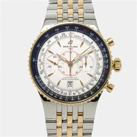 used breitling montbrillant stainless and gold|Breitling montbrillant automatic.